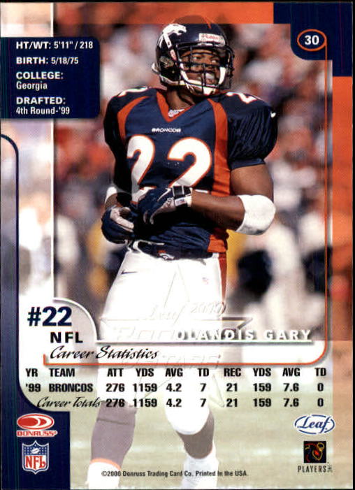2000 Leaf Rookies and Stars Football "Main Set" Cards - Picture 59 of 223