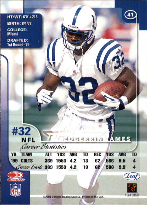 2000 Leaf Rookies and Stars Football "Main Set" Cards - Picture 79 of 223