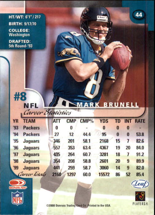 2000 Leaf Rookies and Stars Football "Main Set" Cards - Picture 85 of 223