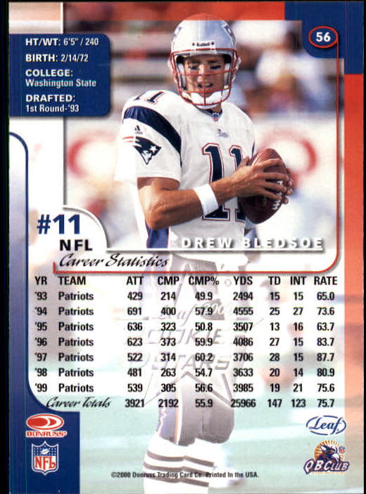 2000 Leaf Rookies and Stars Football "Main Set" Cards - Picture 109 of 223
