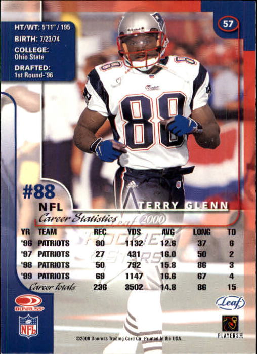 2000 Leaf Rookies and Stars Football "Main Set" Cards - Picture 111 of 223