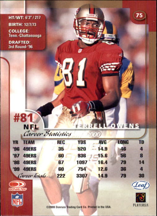 2000 Leaf Rookies and Stars Football "Main Set" Cards - Picture 143 of 223