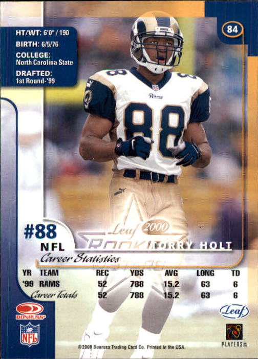 2000 Leaf Rookies and Stars Football "Main Set" Cards - Picture 159 of 223