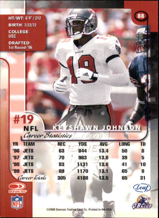 2000 Leaf Rookies and Stars Football "Main Set" Cards - Picture 167 of 223