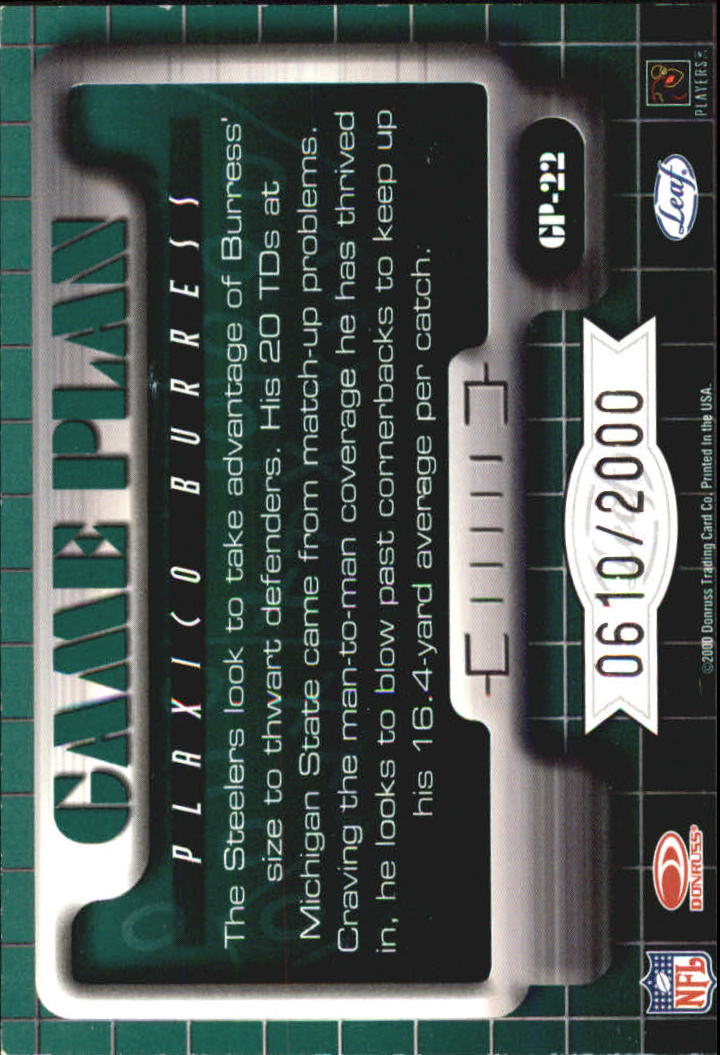 Tarjetas de fútbol americano Leaf Rookies and Stars 2000 "Insertar y paralelo" - Imagen 19 de 39