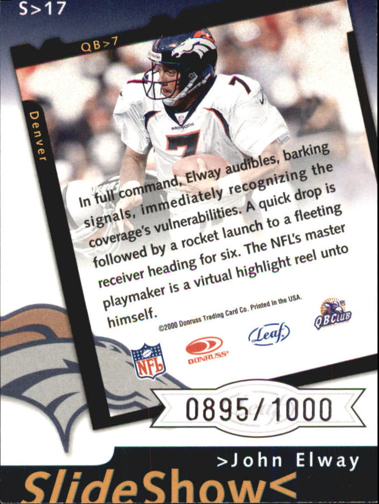 Tarjetas de fútbol americano Leaf Rookies and Stars 2000 "Insertar y paralelo" - Imagen 27 de 39