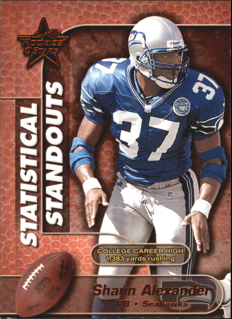 2000 Leaf Rookies and Stars Statistical Standouts #SS33 Shaun Alexander