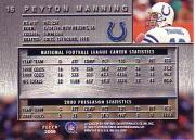 2000 Metal #16 Peyton Manning back image