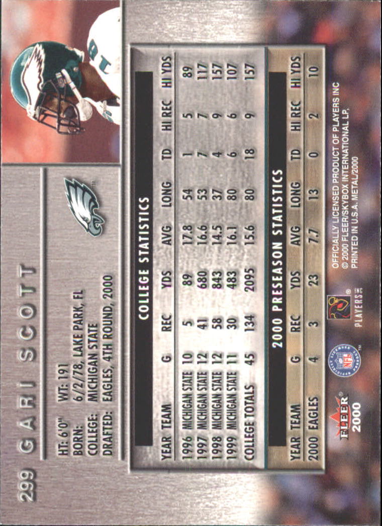 2000 Metal (Fleer) Football "Main Set" Cards - Picture 114 of 118