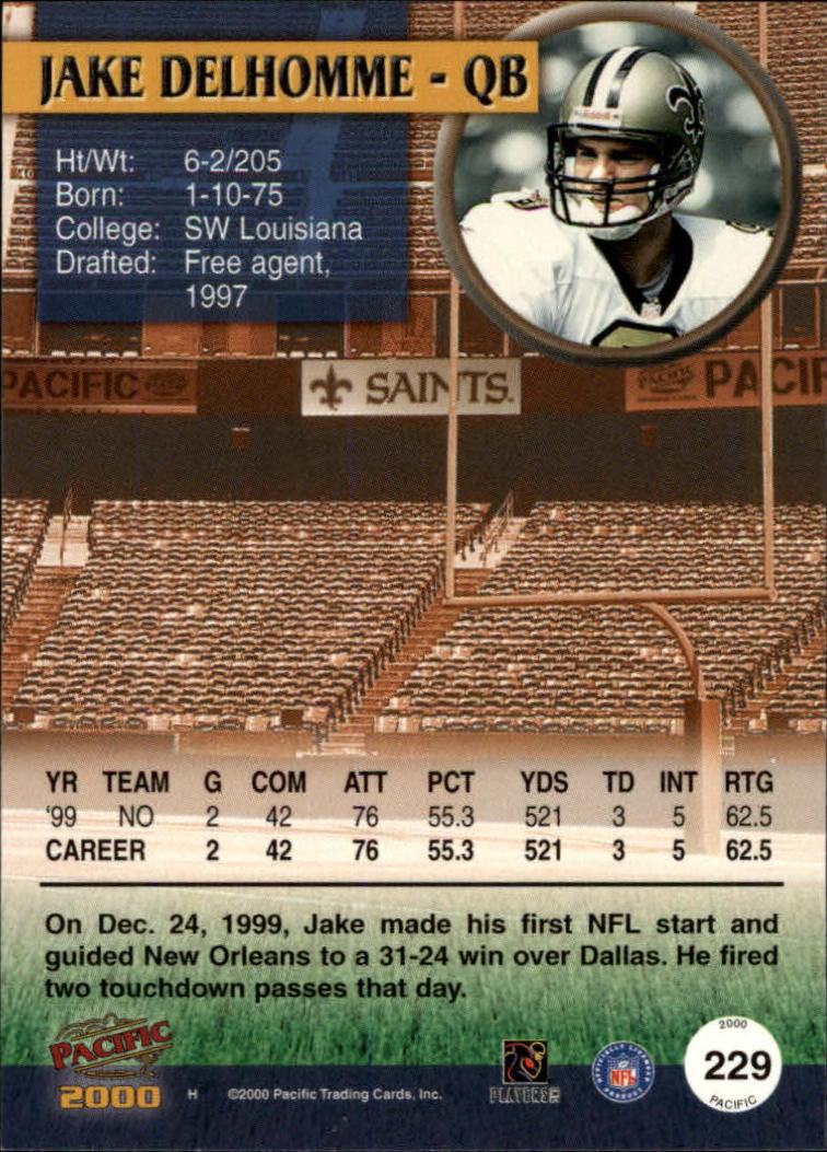 JAKE DELHOMME *ROOKIE* / SAINTS