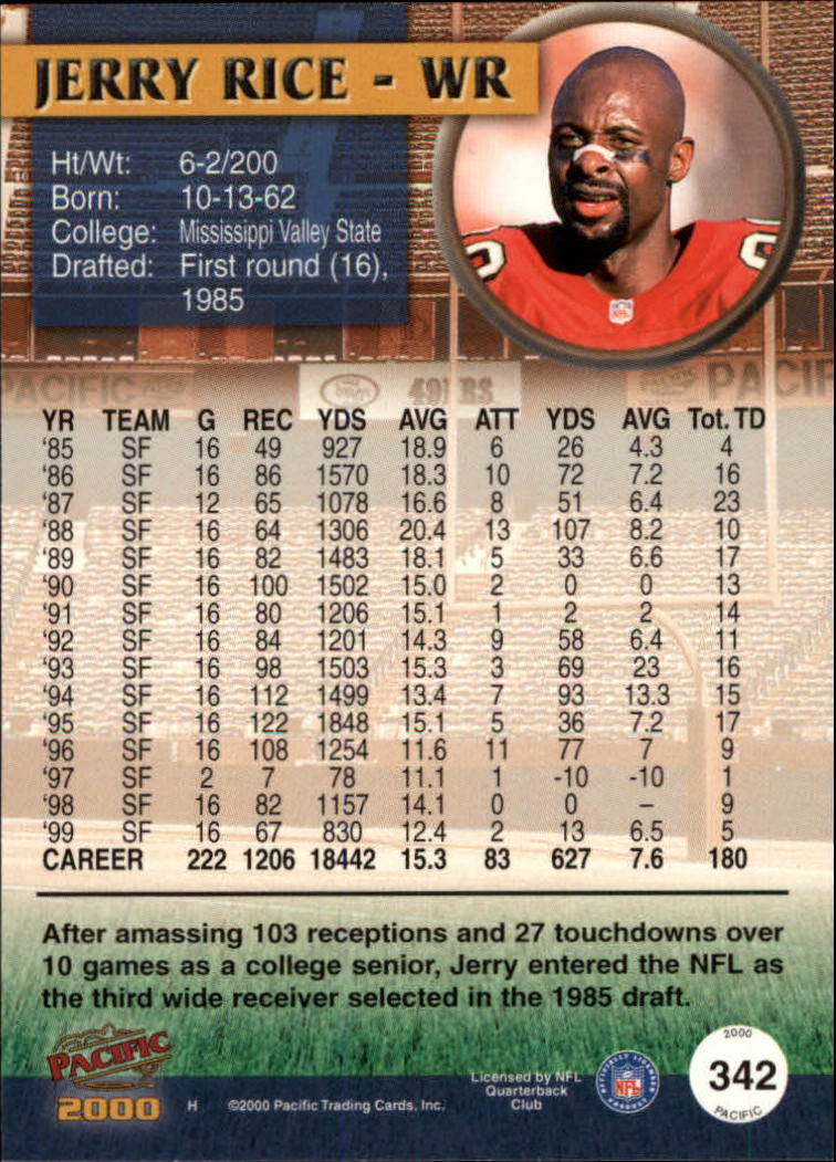 Jerry Rice cards (2000-2022) 49ers Raiders - You Choose - Bild 21 von 227