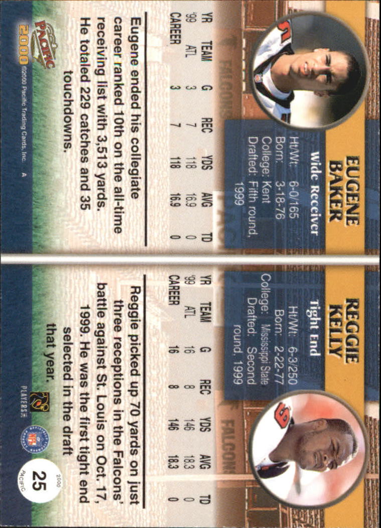 2000 Pacific Copper #25 E.Baker/R.Kelly back image