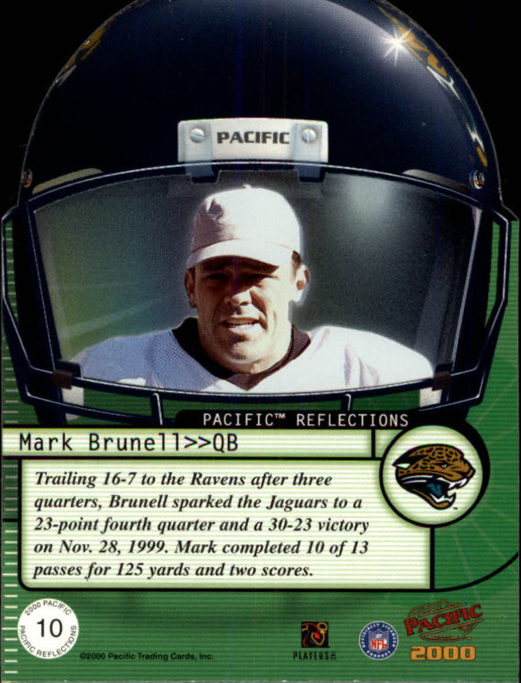 2000 Pacific Reflections #10 Mark Brunell back image