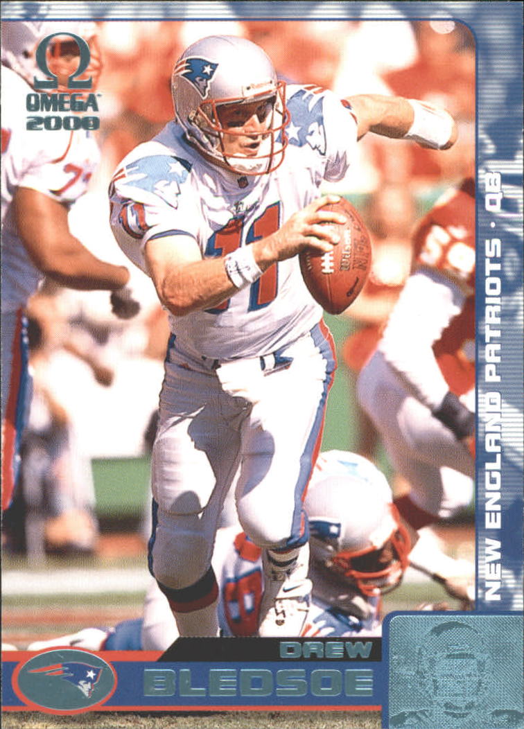 2000 Pacific Omega Platinum Blue #82  Drew Bledsoe