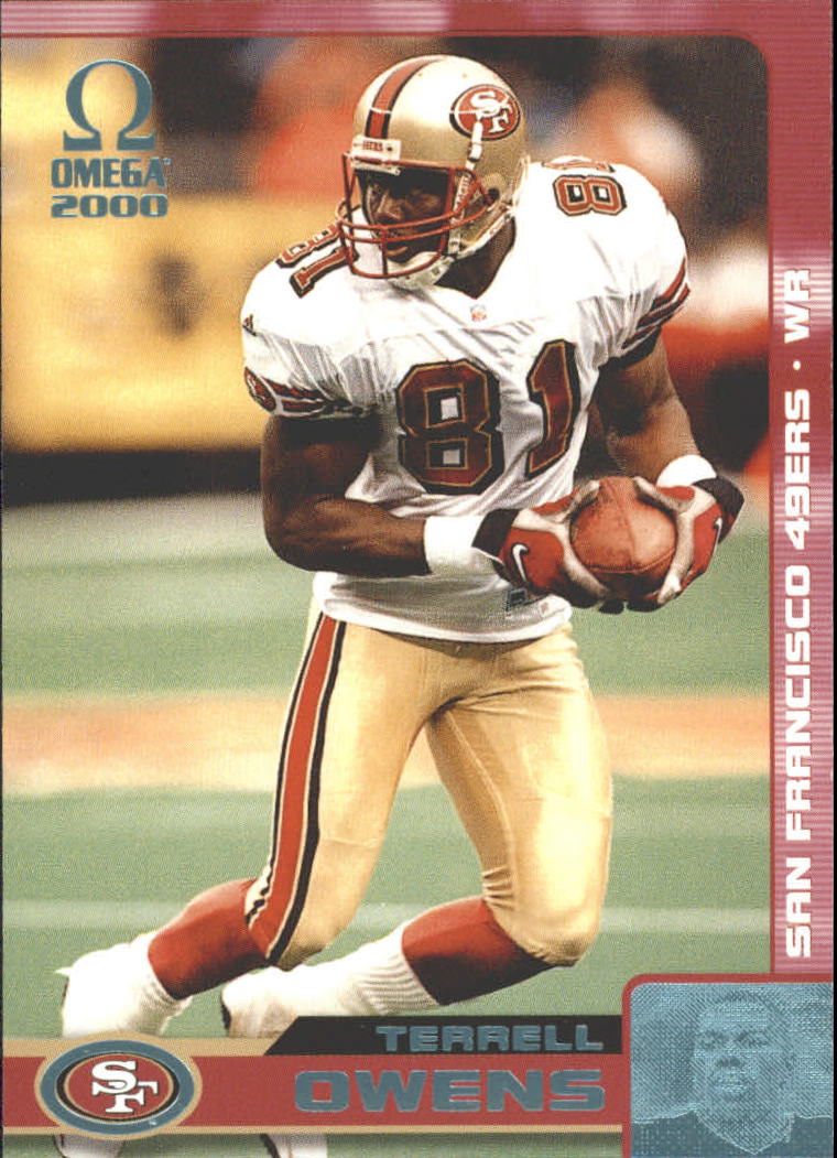 2000 Pacific Omega Platinum Blue #125  Terrell Owens