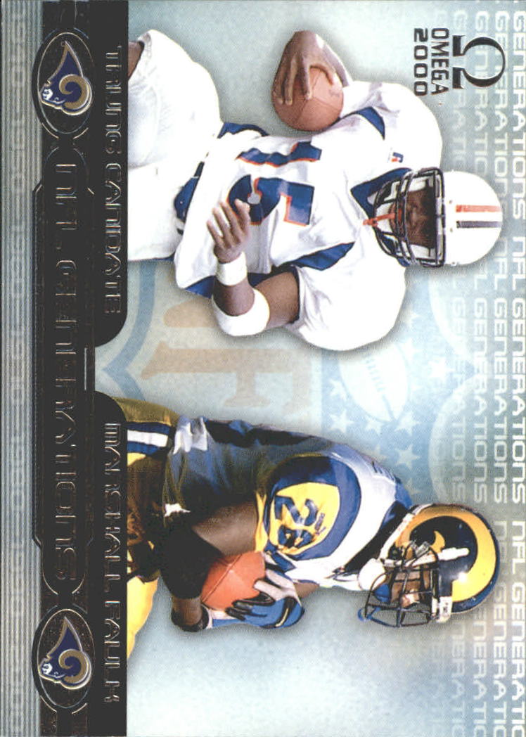 2000 Pacific Omega Generations #15 M.Faulk/T.Canidate