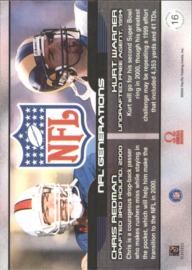 2000 Pacific Omega Generations #16 K.Warner/C.Redman