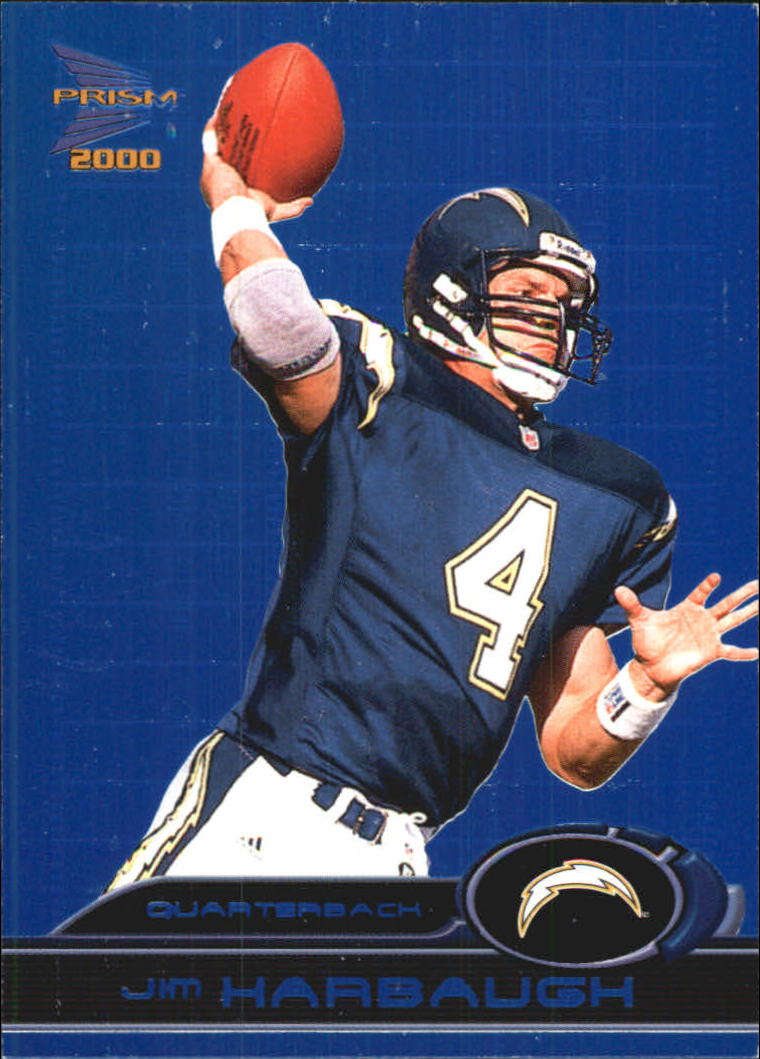 2000 Pacific Prism Prospects Holographic Blue #78 Jim Harbaugh