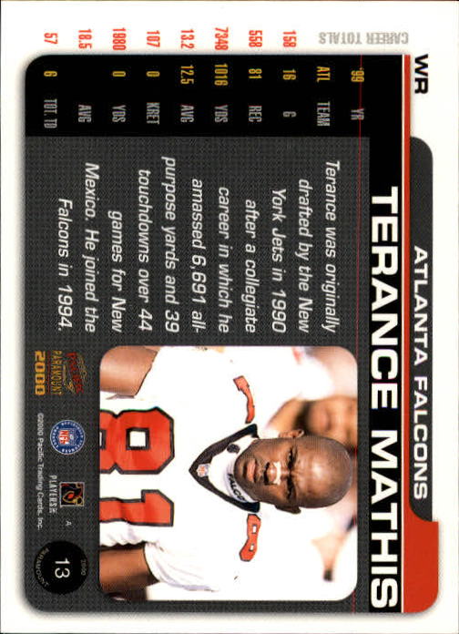 B3677- 2000 Paramount FB Card #s 1-250 +Rookies -You Pick- 15+ FREE US SHIP - Picture 27 of 473