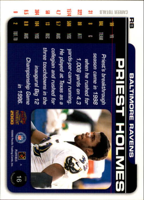 B3677- 2000 Paramount FB Card #s 1-250 +Rookies -You Pick- 15+ FREE US SHIP - Picture 33 of 473