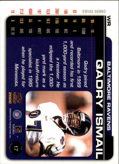 B3677- 2000 Paramount FB Card #s 1-250 +Rookies -You Pick- 15+ FREE US SHIP - Picture 35 of 473