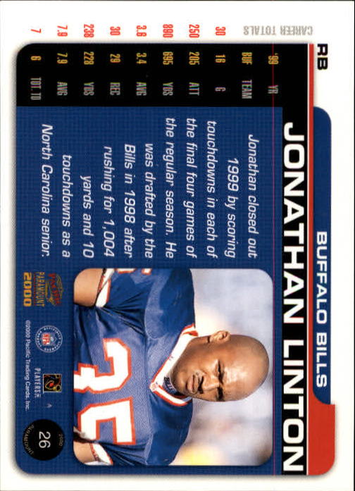 B3677- 2000 Paramount FB Card #s 1-250 +Rookies -You Pick- 15+ FREE US SHIP - Picture 51 of 473