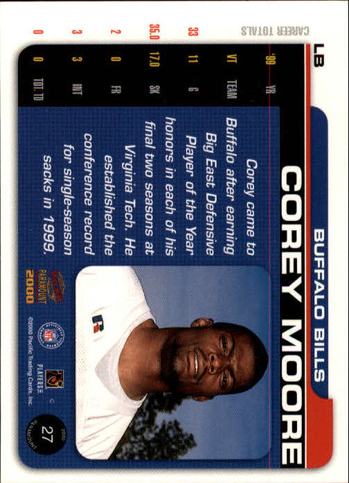 B3677- 2000 Paramount FB Card #s 1-250 +Rookies -You Pick- 15+ FREE US SHIP - Picture 53 of 473