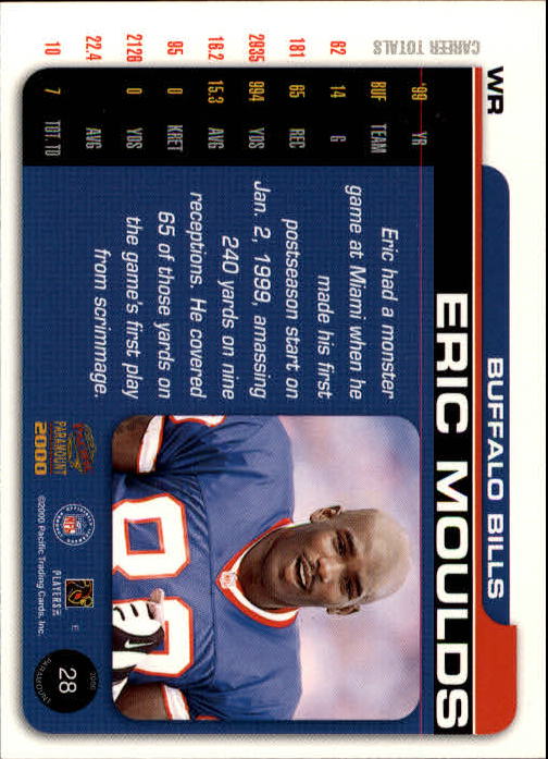 B3677- 2000 Paramount FB Card #s 1-250 +Rookies -You Pick- 15+ FREE US SHIP - Picture 55 of 473