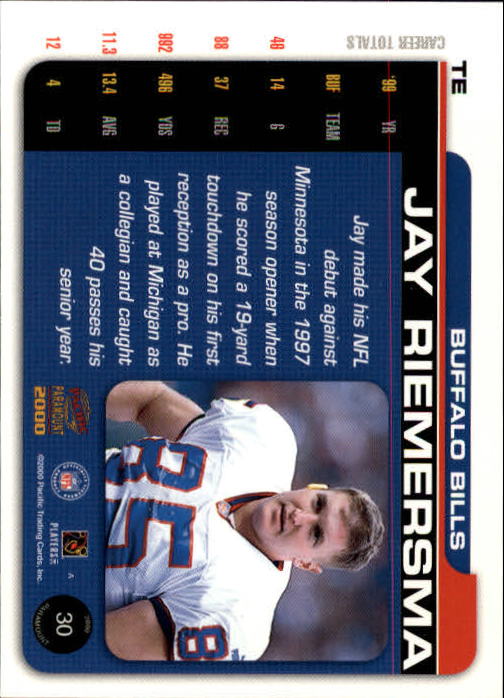 B3677- 2000 Paramount FB Card #s 1-250 +Rookies -You Pick- 15+ FREE US SHIP - Picture 59 of 473