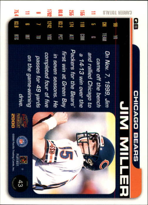 B3677- 2000 Paramount FB Card #s 1-250 +Rookies -You Pick- 15+ FREE US SHIP - Picture 83 of 473