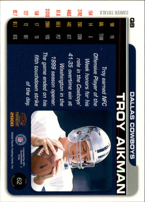 B3677- 2000 Paramount FB Card #s 1-250 +Rookies -You Pick- 15+ FREE US SHIP - Picture 121 of 473