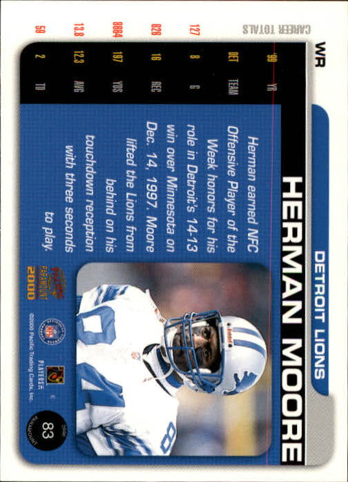 B3677- 2000 Paramount FB Card #s 1-250 +Rookies -You Pick- 15+ FREE US SHIP - Picture 153 of 473