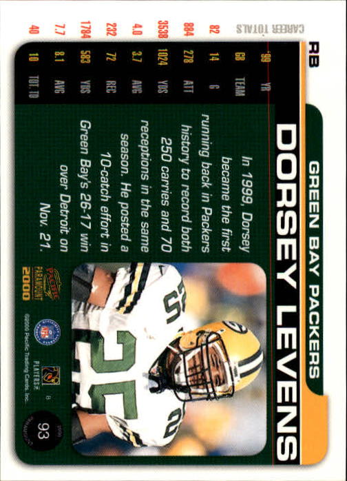 B3677- 2000 Paramount FB Card #s 1-250 +Rookies -You Pick- 15+ FREE US SHIP - Picture 173 of 473