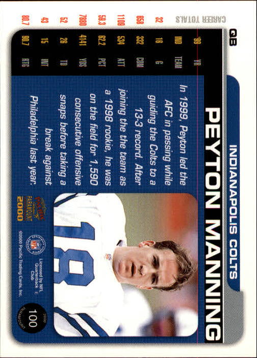 B3677- 2000 Paramount FB Card #s 1-250 +Rookies -You Pick- 15+ FREE US SHIP - Picture 187 of 473