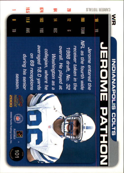 B3677- 2000 Paramount FB Card #s 1-250 +Rookies -You Pick- 15+ FREE US SHIP - Picture 189 of 473