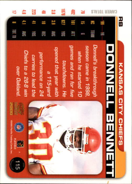 B3677- 2000 Paramount FB Card #s 1-250 +Rookies -You Pick- 15+ FREE US SHIP - Picture 217 of 473