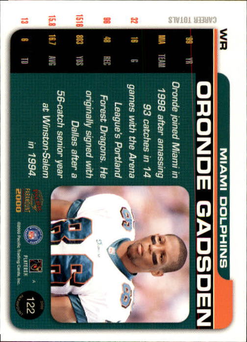 B3677- 2000 Paramount FB Card #s 1-250 +Rookies -You Pick- 15+ FREE US SHIP - Picture 231 of 473