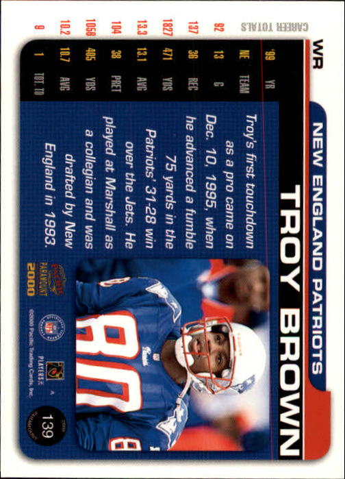 B3677- 2000 Paramount FB Card #s 1-250 +Rookies -You Pick- 15+ FREE US SHIP - Picture 261 of 473