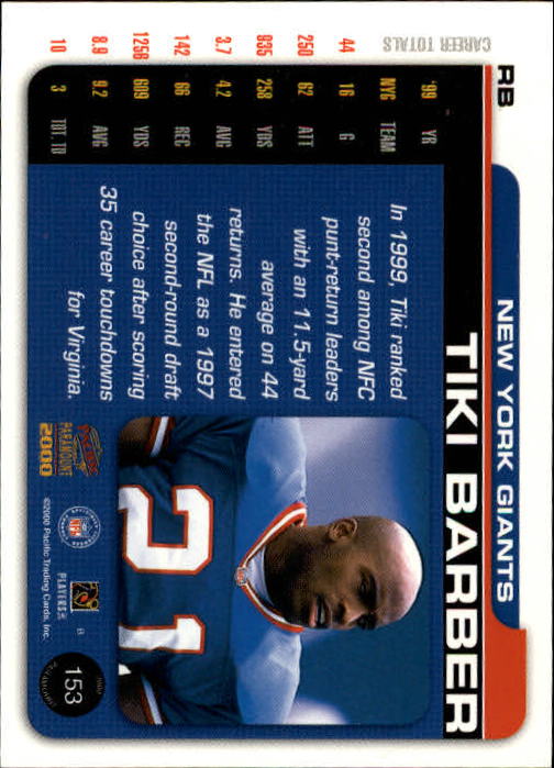 B3677- 2000 Paramount FB Card #s 1-250 +Rookies -You Pick- 15+ FREE US SHIP - Picture 285 of 473