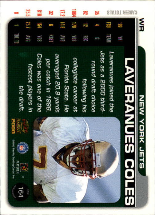 B3677- 2000 Paramount FB Card #s 1-250 +Rookies -You Pick- 15+ FREE US SHIP - Picture 305 of 473