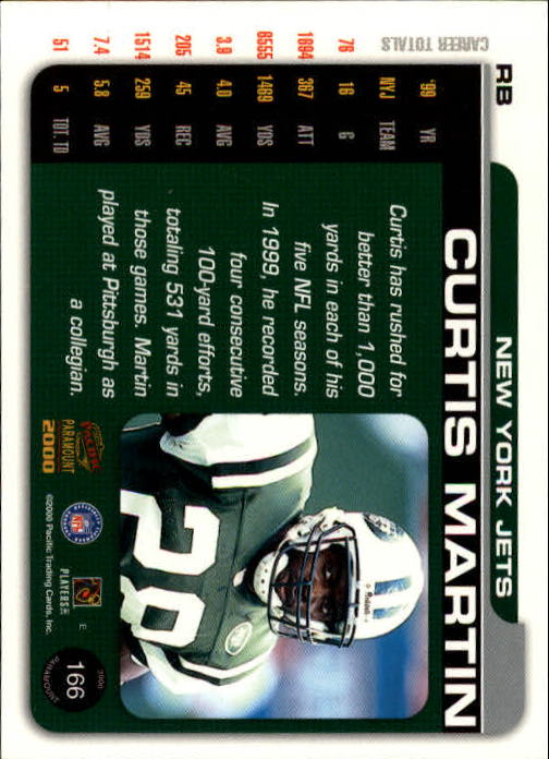 B3677- 2000 Paramount FB Card #s 1-250 +Rookies -You Pick- 15+ FREE US SHIP - Picture 309 of 473