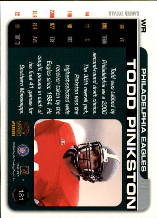 B3677- 2000 Paramount FB Card #s 1-250 +Rookies -You Pick- 15+ FREE US SHIP - Picture 339 of 473
