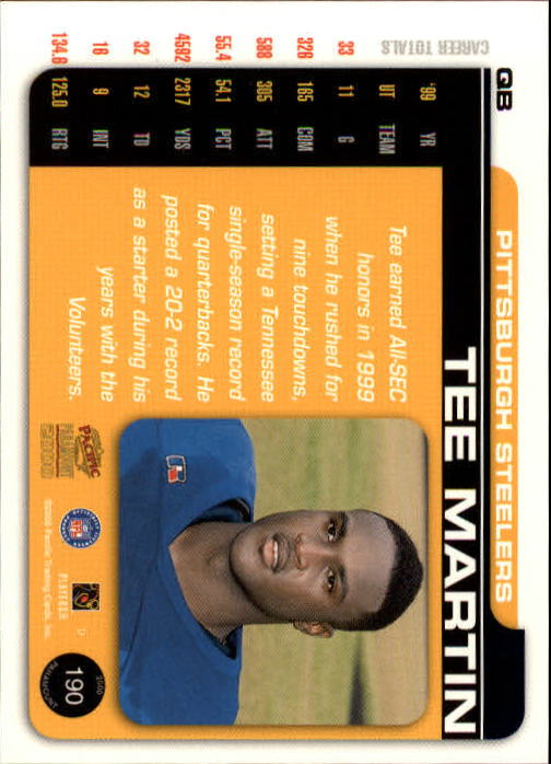 B3677- 2000 Paramount FB Card #s 1-250 +Rookies -You Pick- 15+ FREE US SHIP - Picture 357 of 473