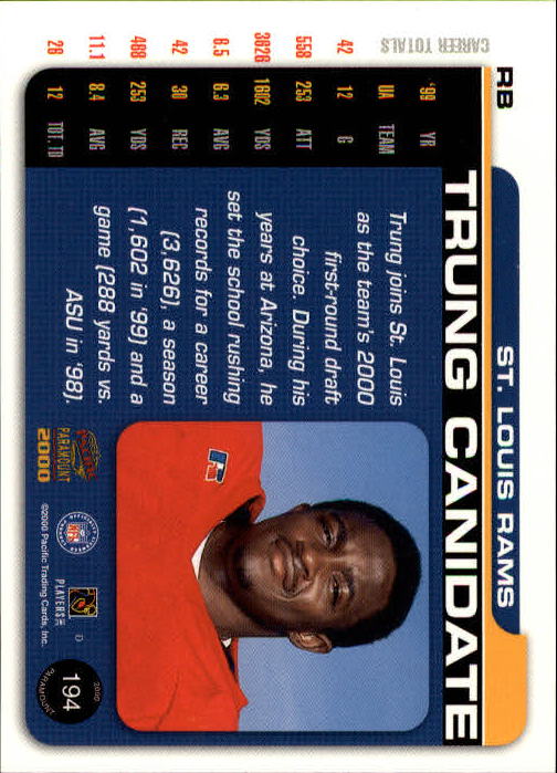 B3677- 2000 Paramount FB Card #s 1-250 +Rookies -You Pick- 15+ FREE US SHIP - Picture 365 of 473