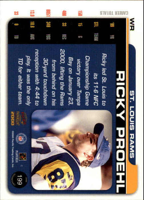 B3677- 2000 Paramount FB Card #s 1-250 +Rookies -You Pick- 15+ FREE US SHIP - Picture 375 of 473