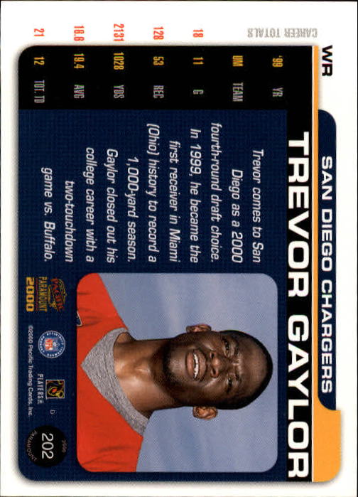 B3677- 2000 Paramount FB Card #s 1-250 +Rookies -You Pick- 15+ FREE US SHIP - Picture 381 of 473