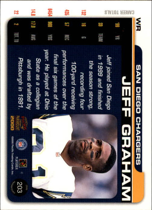 B3677- 2000 Paramount FB Card #s 1-250 +Rookies -You Pick- 15+ FREE US SHIP - Picture 383 of 473