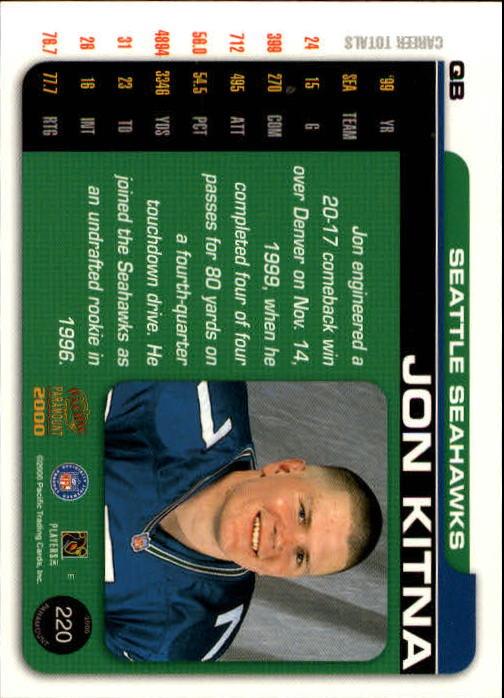 B3677- 2000 Paramount FB Card #s 1-250 +Rookies -You Pick- 15+ FREE US SHIP - Picture 415 of 473