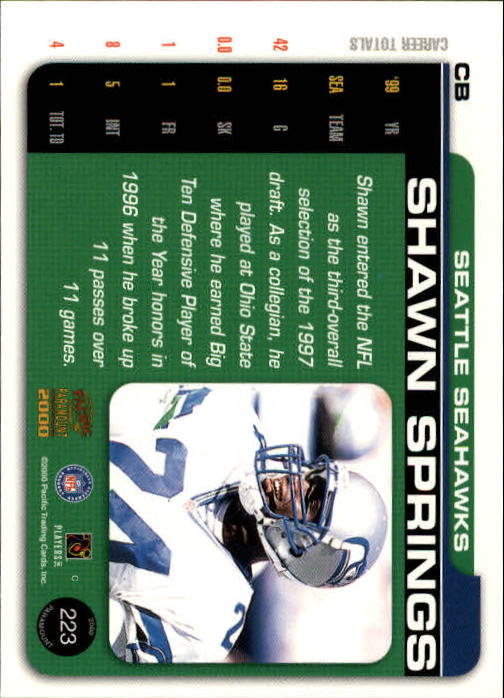 B3677- 2000 Paramount FB Card #s 1-250 +Rookies -You Pick- 15+ FREE US SHIP - Picture 421 of 473