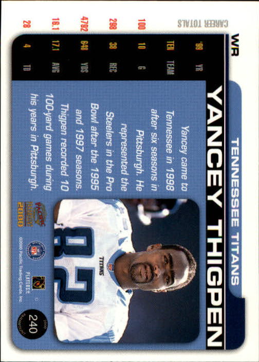 B3677- 2000 Paramount FB Card #s 1-250 +Rookies -You Pick- 15+ FREE US SHIP - Picture 455 of 473